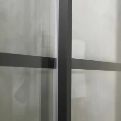 Suihkukaappi Betrakta 900x900 mm suora musta kehys*Bathlife