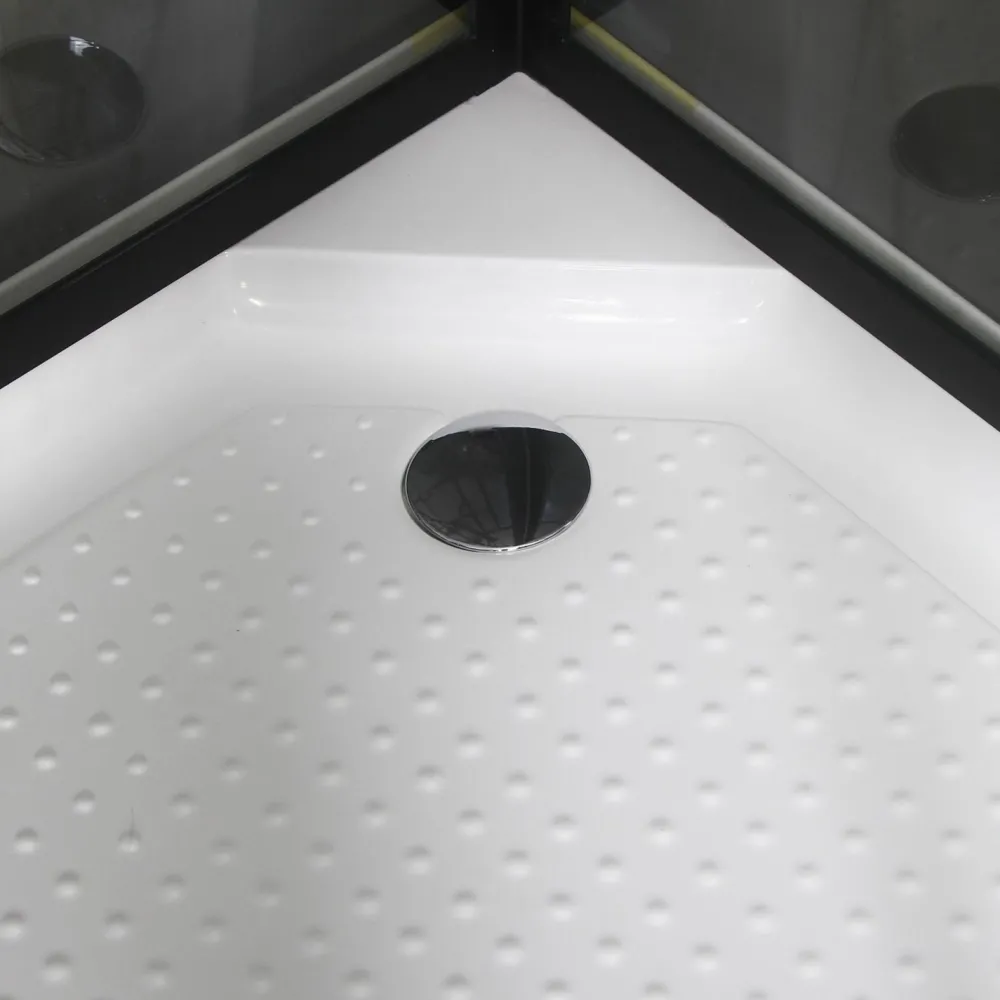 Suihkukaappi Betrakta 900x900 mm suora musta kehys*Bathlife