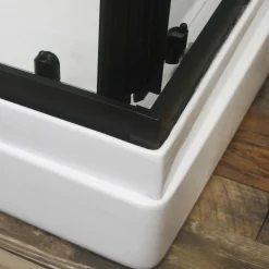 Suihkukaappi Betrakta 900x900 mm suora musta kehys*Bathlife