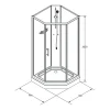 Suihkukaappi Ideal Elegant 900 x 900 mm*Bathlife Outlet