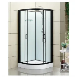 Suihkukaappi Kyffe eri kokoja musta*Bathlife New