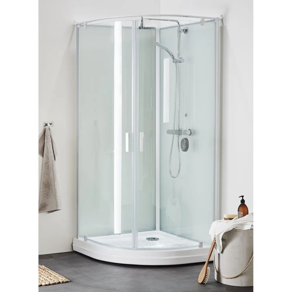 Suihkukaappi Breeze Deluxe Round 90x90*Hafa