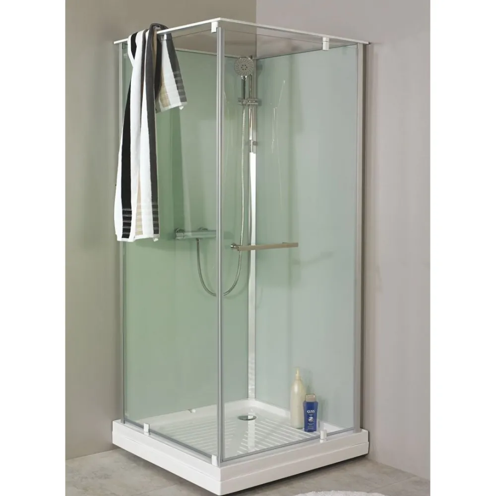Clearance Suihkukaappi Ocean 80C 800x800 mm valkoinen lasi Suihkukaapit