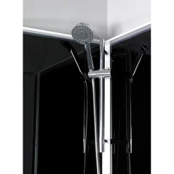 Suihkukaappi Ocean 90C 900x900 mm musta lasi Suihkukaapit