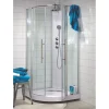 Suihkukaappi Wave 900x900x2090 mm mattahopea/lasi kirkas*Noro Discount