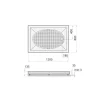 Suihkukulman allas S0019-SET kivimassa 120x80cm valkoinen*Interia