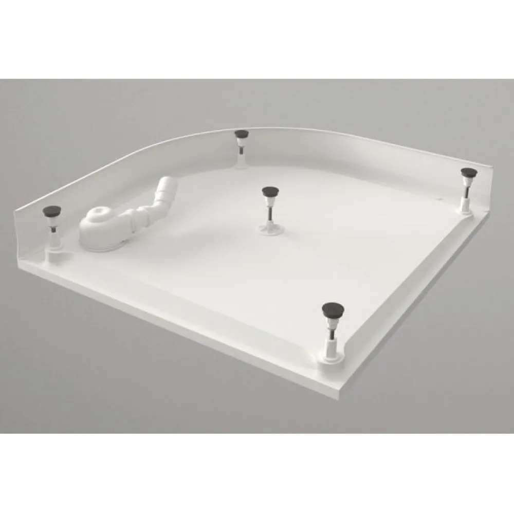 Suihkukulman allas S0029-SET kivimassa 100x100cm valkoinen*Interia Best