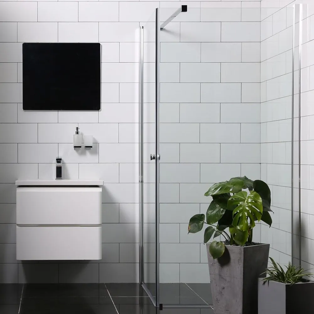 Suihkunurkka Mångsidig Vital seinä + ovi, eri kokoja*Bathlife Discount