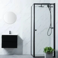 Suihkunurkka Profil, 700-1000mm, musta, eri kokoja*Bathlife Discount