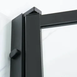 Suihkunurkka Profil 900x1000 mm kaksi ovea musta kehys Suihkukulmat