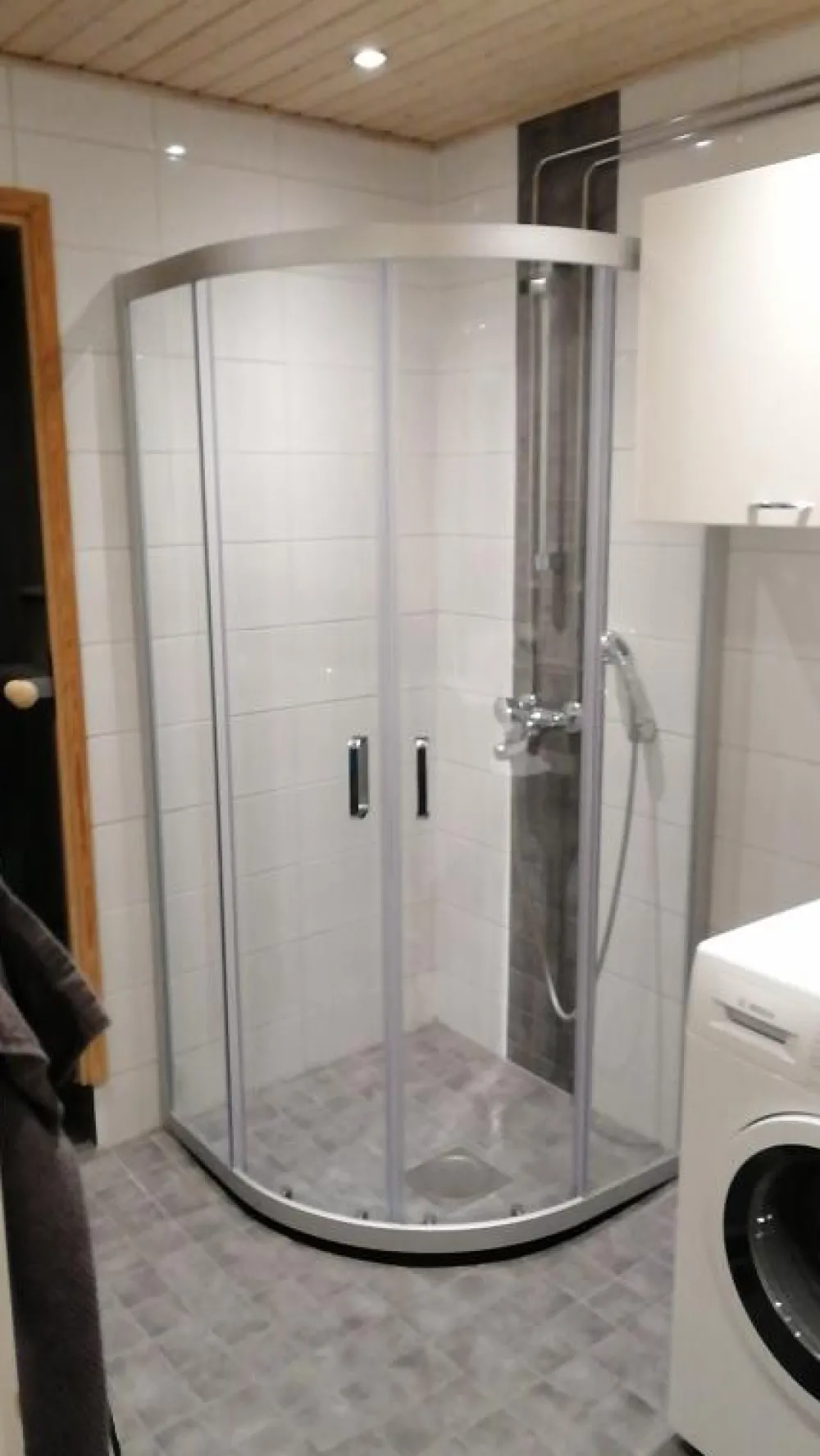 Sale Suihkunurkka Snow R 99SMC 900x900x1950 mm lasi kirkas Suihkukulmat