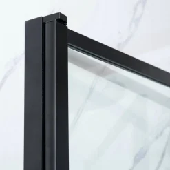 Outlet Suihkuovi Profil 1000x2000 mm kirkas lasi musta Suihkuovet|Suihkuseinät