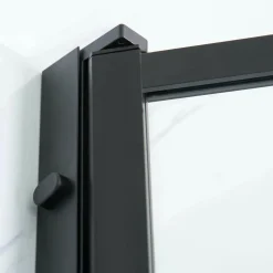 New Suihkuovi Profil 800x2000 mm kirkas lasi musta Suihkuovet|Suihkuseinät