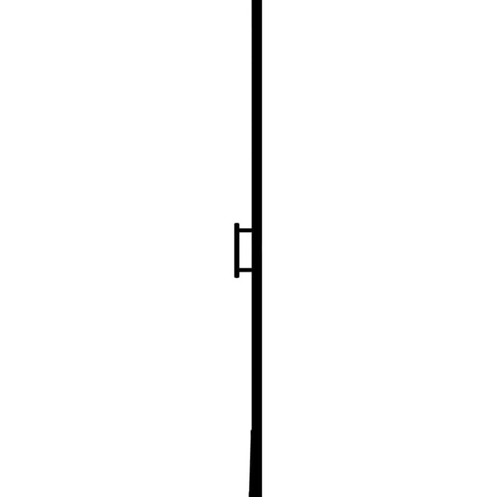 Suihkuovi karkaistu lasi musta 81x195cm Suihkuovet