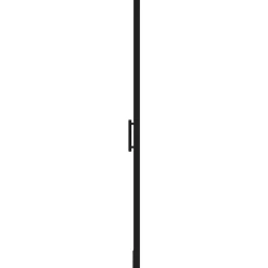 Suihkuovi karkaistu lasi 100x178cm musta*FinePRICE Clearance
