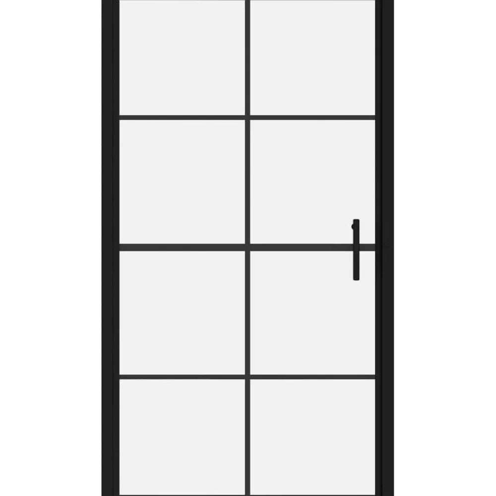 Clearance Suihkuovi karkaistu lasi 100x178 cm musta Suihkuovet