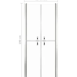 New Suihkuovi kirkas ESG 96x190 cm Suihkuovet