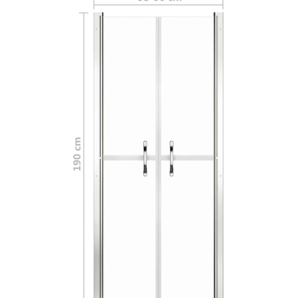 New Suihkuovi kirkas ESG 96x190 cm Suihkuovet