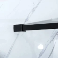 Outlet Suihkuseinä Profil 700x2000 mm kirkas lasi musta Suihkuseinät