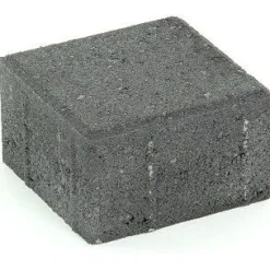Discount Suojatiekivi Kartanonoppa 80 138x138x80 mm sileä musta Noppakivet Ja Nupukivet