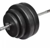 Clearance Suora painonnostotanko ja painot, 60kg Voimaharjoittelu