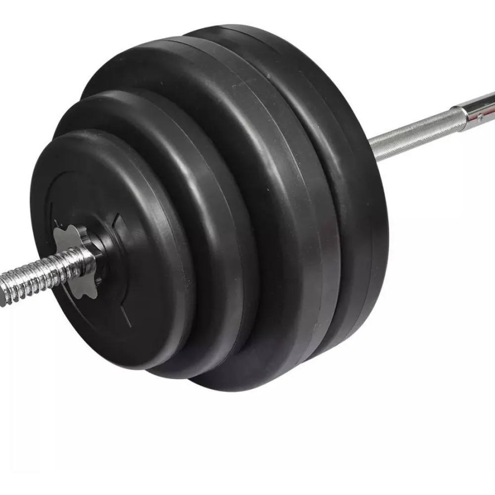Clearance Suora painonnostotanko ja painot, 60kg Voimaharjoittelu