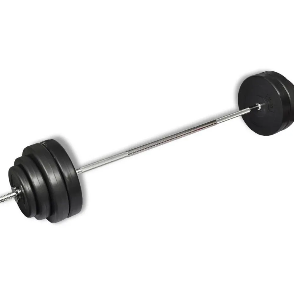 Clearance Suora painonnostotanko ja painot, 60kg Voimaharjoittelu