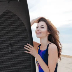 SUP-lautasetti XXL ilmatäytteinen 330 cm 15 PSI musta-valkoinen*Deep Sea New