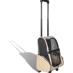 Taitettava lemmikkikärry, monikäyttöinen, beige*FinePRICE New