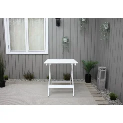 Outlet Taitettava puutarhapöytä Wilma 65x65cm er värejä Puutarhapöydät