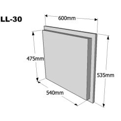 Takkaluukku Suora 600 x 535mm eri värivaihtoehtoja Takkaluukut