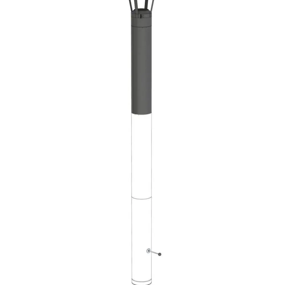 Takkapiippupaketti Vision Ø200/3000 mm valk/musta Takkojen Savupiiput