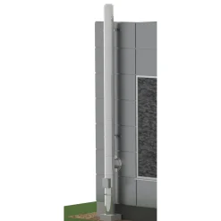Hot Takkapiippupaketti Vision Ø150/3000 mm harmaa Takkojen Savupiiput