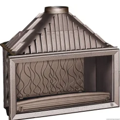 Takkasydän 1100 Grande Vision, 18 kW, harmaa/malmi, 215 kg*Invicta Sale