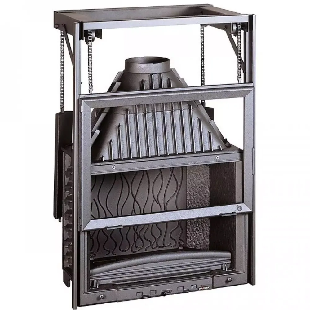 Takkasydän 800 Grande Vision, ylös avautuva luukku, 14 kW, 198 kg*Invicta New