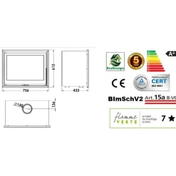 Takkasydän Hogar HB EcoDesign, 9.8 kW*Panadero Online