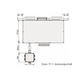 Talotuuletin Piilo 60cm yläkaappiin upotettava rst*Savo Online