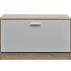 Tammi ja valkoinen 3-in-1 puinen kenkäkaappisarja*FinePRICE Online