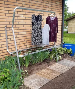New Tamppausteline Kikka seinälle kääntyvä alumiini naruilla Kiinteistön Hoito Ja Varusteet