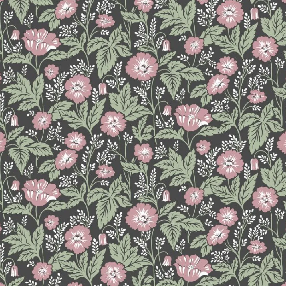 Tapetti Belle 5342-2, non-woven, maalaisromanttinen, tumma/punainen*Decor Maison Discount