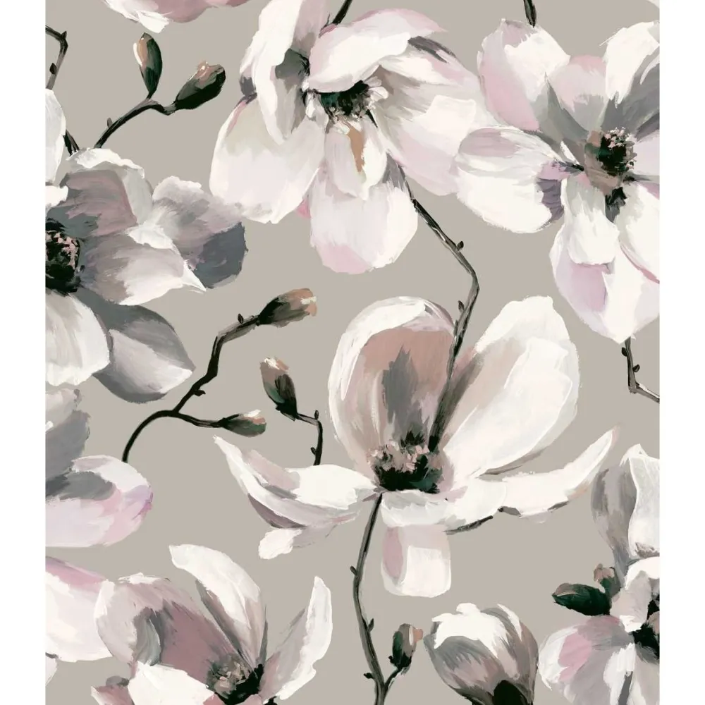 Hot Tapetti Flora Magnolia, vinyylipinta, eri värejä Vinyylitapetit