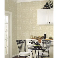 Tapetti Kitchen Elements CK36632, teksti, vintage, beige*Galerie Best