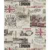 Tapetti Lutece Les Aventures 21 51135407, teksti, vintage, beige*Lutéce Clearance