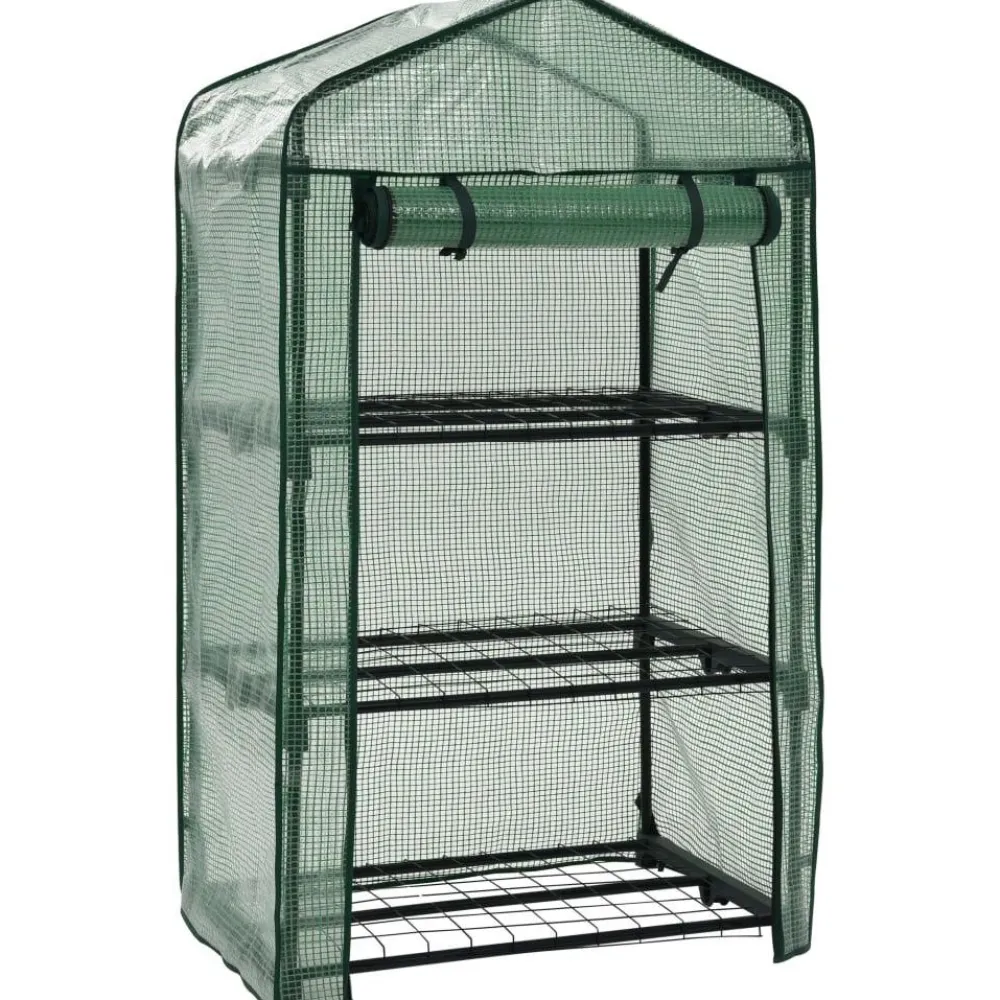 3-tasoinen minikasvihuone 69x49x125 cm*FinePRICE Discount