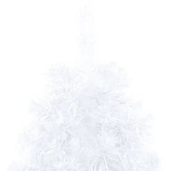 Tekojoulukuusen puolikas valkoinen LED-valo ja pallot eri kokoja*FinePRICE Sale
