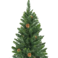 Discount Tekojoulukuusi kävyillä, vihreä, 180cm Joulukoristeet
