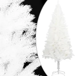 New Tekojoulukuusi LED-valoilla ja palloilla valkoinen PE eri kokoja Joulukoristeet