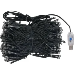 New Tekojoulukuusi LED-valoilla ja palloilla valkoinen PE eri kokoja Joulukoristeet