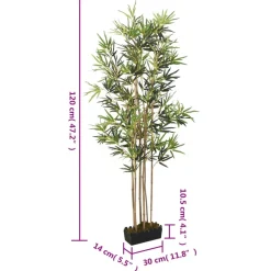 Tekokasvi bambupuu 120cm, 552 lehteä, vihreä*FinePRICE Discount