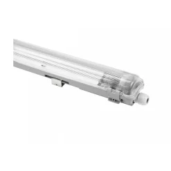 Teollisuusvalaisin Limea LED-putki Tri-proof kiinteä 1x60cm G13 IP65 710x65x63mm harmaa Julkisten Tilojen Valaisimet